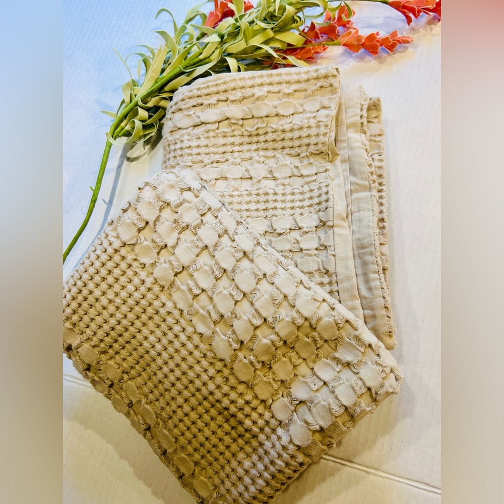 Two pillow shams boho style 100% cotton
